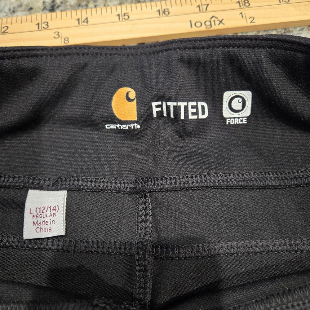 Carhartt Force Utility Leggings Womens L 12/14 Black Excellent 103609-001 Fitted - Picture 3 of 8